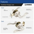 thumbnail image 5 of Brinks E2428150 Raleigh Passage Door Lever Set - Bronze, 5 of 7