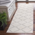 thumbnail image 6 of SAFAVIEH Neptune Myles Diamond Runner Rug, Ivory/Grey, 2'2" x 8', 6 of 7