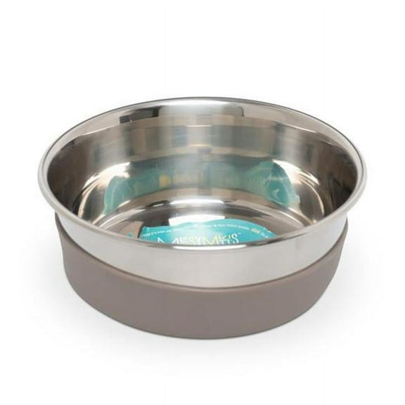 Messy Mutts 628043606647 Stainless Steel Dog Bowl with Nonslip Bottom, Small