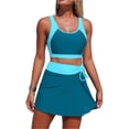 thumbnail image 2 of Women High Waisted Bikini Sets Color Block Swimsuits Two Piece Bathing Suit 2026 Sky Blue S, 2 of 7