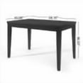 thumbnail image 3 of GDF Studio Boughton Farmhouse Counter Height Wood Dining Table, Black, 3 of 8