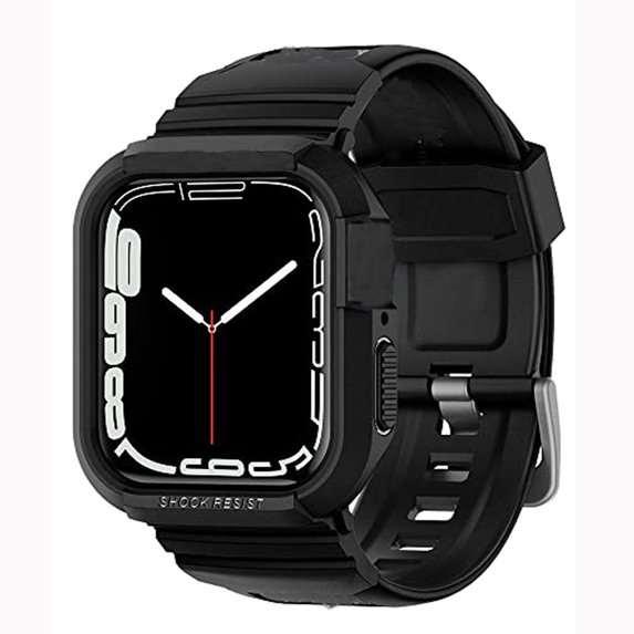 ANTHOUSERugged Armor Pro Compatible with Apple Watch Case with Band Series 8/7 (45mm) and Series SE2/6/SE/5/4 (42mm44mm45mm)