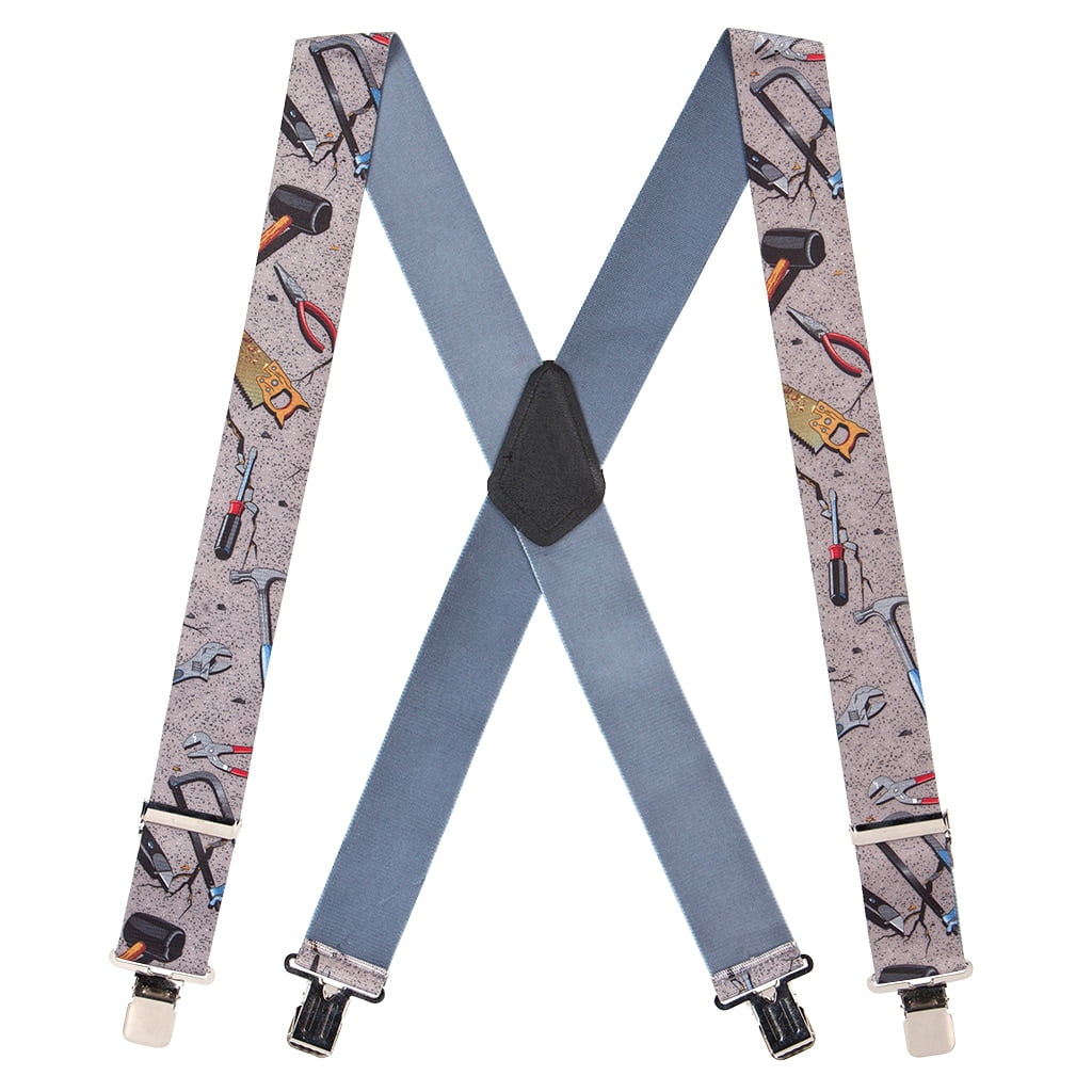SuspenderStore Suspender Store 48 IN Hand Tools on Grey Suspenders