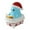 C, variant on Chicken Figurine with Santa Hat and Book Decorative Collectible Ornament for Home Desk Shelf Display