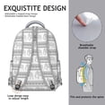 thumbnail image 5 of Elephant Patterned School Backpack - Waterproof Bookbag for College, Trendy Laptop Backpack for Work, Comfortable Straps, Cute Elephant Themed Gift, 5 of 6