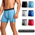 thumbnail image 2 of Pantalones cortos ajustados de compresión para entrenamiento de baloncesto y fitness para hombre, de verano, para deportes profesionales, MA70-A, 2 of 6
