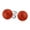 Red-Coral, variant on Womens Classic Blue Lapis Lazuli Round Ball Stud Earrings 10MM Genuine Gemstone .925 Sterling Silver Post