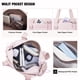 thumbnail image 3 of Bolsa de gimnasio Roulens pequeña para mujer, juego de 2 unidades con compartimento húmedo, 3 of 8