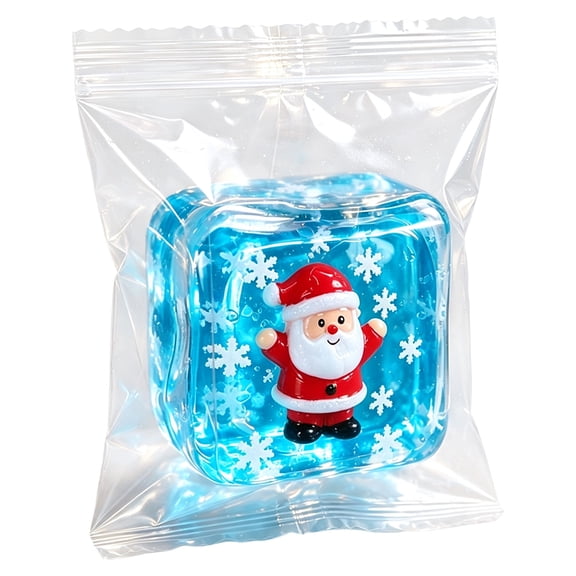 Christmas Fidget Squishy Cube Toy 2026, Christmas Santa Slow Rising Squeeze Squishies, Stress Relief Sensory Toy for Kids Adults, Holiday Party Favor, Goodie Bag Fillers for Xmas Occasions