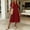 Red, variant on Women's Solid Color Short Sleeve Lapel Loose Dress - Casual Summer Double Layer Style