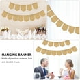 thumbnail image 6 of 1pc Wedding Birthday Party Banner Blank Shield Shape Hanging Banner for Party, 6 of 6