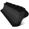 thumbnail image 1 of Calcetines deportivos acolchados BAMBOO COOL para hombre, paquete de 8, negros, 1 of 7