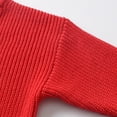 thumbnail image 6 of NAISIBABY Boys Girls Sweater, Crewneck Classic Long Sleeve Letter Embroidery Fall Knit Pullover Tops Red 5T, 6 of 7
