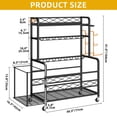 thumbnail image 4 of Dextrus Yoga Mat Storage Rack Weight Rack for Dumbbell Rack With Wheels,Home Gym Storage Rack - Black, 4 of 7