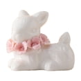thumbnail image 2 of Luxcidy Cute Ceramic Bunny Ornament, Elegant Home Decor, Ideal for Living Room, Birthday & Holiday Souvenir Gifts for Girlfriends & Friends (D), 2 of 6