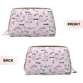 thumbnail image 3 of Gaeub No Drama Llama Printed Travel Cosmetic Bag,Makeup Bag, Large Capacity Toiletry Bag for Women, Portable Pouch Make Up Organizer with Zipper and Divider, 3 of 8