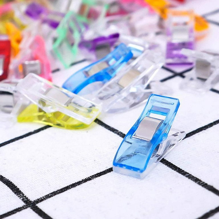 100pcs Wonder Clips For Fabric Quilting Craft Sewing Knitting Crochet DIY