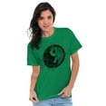 thumbnail image 3 of Floral Yin Yang Symbolic Spiritual Women's Plus Size Graphic Tee Brisco Brands 5X, 3 of 4
