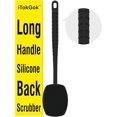 thumbnail image 1 of wonima11 iTokGoK® All New Premium Silicone Back Scrubber with Tire Anti-Slip Long Handle for Shower, Gentle Exfoliating and Massage Brush Scrubber for Sensitive Skin for Men and Women (Black), 1 of 1