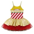 thumbnail image 4 of YONGHS Kids Girls Christmas Candy Cane Dress Metallic Tutu Dancewear 4-16, 4 of 7