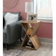 thumbnail image 2 of Powell Bellwood Triangle Indoor Accent Side Table, 23.62" Tall, Natural, 2 of 14