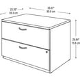 thumbnail image 4 of Series C 2 Drawer Lateral File Cabinet in Light Oak - Engineered Wood, 4 of 5