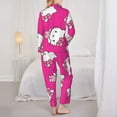thumbnail image 5 of Lsque Sanrio Pattern Long Sleeve Pajama Set for Women - Soft 2-Piece Sleepwear and Loungewear Set with Pockets, Comfy Nightwear, 5 of 8