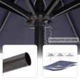 thumbnail image 3 of COBANA 6.6 x 9.8ft Rectangular Patio Umbrella, Balcony Table Market Umbrella, Outdoor Umbrella with Push Button Tilt and Crank for Garden, Lawn, Deck, Yard, Pool, Dark Blue, 3 of 6