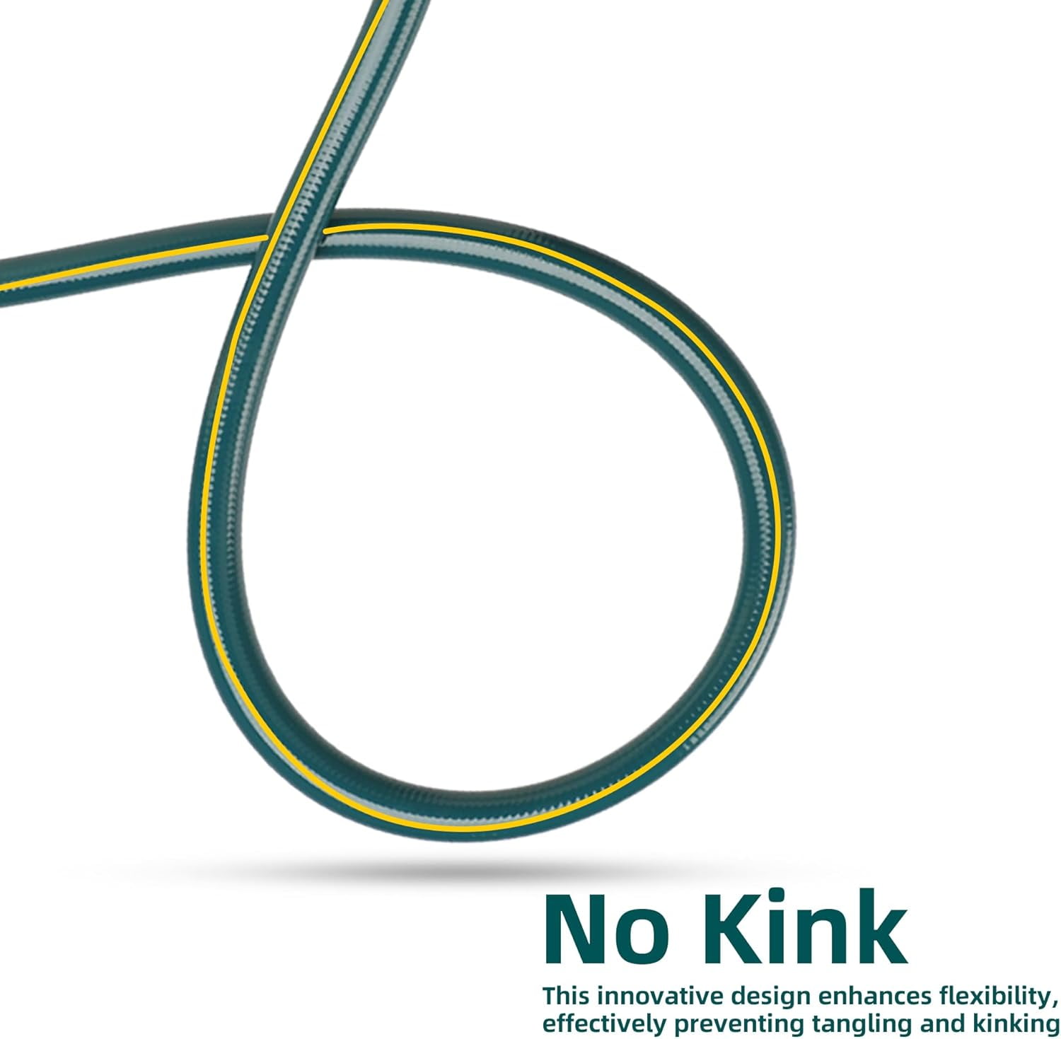 5/8 in. x 25 ft. Heavy Duty Garden Hose - Kink , No Leaking, Brass Aluminum Ends for Yard & Household