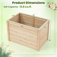 thumbnail image 3 of Costway 1 PCS Elevated Planter Box with Open-Ended Base for Deep-Rooted Vegetable, 3 of 10