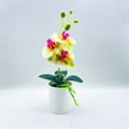 thumbnail image 1 of Luckyn Artificial Potted Flowers Fake False Plants Outdoor Garden Home In Pot Decor, 1 of 5