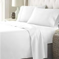 thumbnail image 3 of Pure 1000 Thread Count 100% Pure PIMA Cotton White Full XL 4-Piece Sheet Set, Long Staple Cotton, Sateen Weave for Soft and Silky Feel,Fits Mattress Upto 21"-26'' DEEP Pocket, 3 of 4