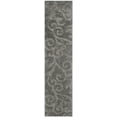 thumbnail image 3 of SAFAVIEH Florida Doug Floral Vines Geometric Shag Runner Rug, Grey, 2'3" x 11' - Transitional Modern Design, Grey, Non-Shedding & Easy Cleaning, Ultra Plush Thick Pile, Ideal for Living Room, Bedroom, 3 of 12