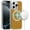 Gold Glitter, variant on For Apple iPhone 16 Pro (6.3") Premium Transparent Epoxy Glitter Bling Magnetic Circle Compatible with MagSafe Hybrid Sparkle TPU Cover ,Xpm Phone Case [ Gold Glitter ]
