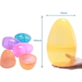 thumbnail image 2 of JOYIN 10" Jumbo Easter Eggs, 6PCS Colorful Plastic Giant Eggs Empty Fillable for Easter Filling Treats Party Favor Hunt Classroom Prize Supplies Decoration, 2 of 10
