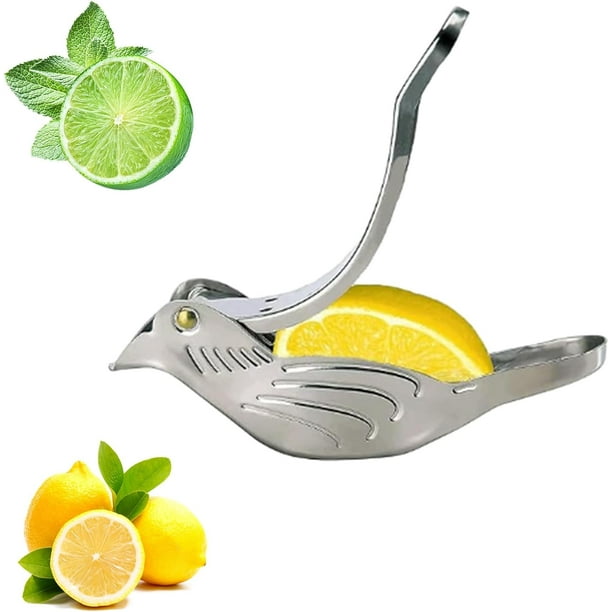 Exprimidor de lima para pájaros de acero inoxidable, exprimidor manual de limón, exprimidor de limón para pájaros, exprimidor manual de limón de acero inoxidable, para exprimidores manuales de cítrico