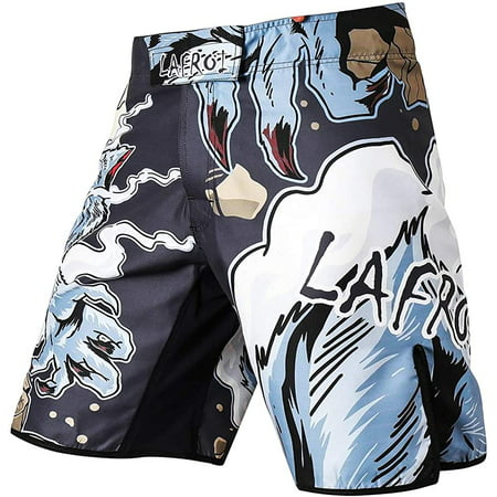 Mens MMA Cross Training Boxing Shorts Trunks Fight Wear with Drawstring ...