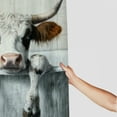 thumbnail image 3 of Autua Cow Bathtub Surrealism Shower Curtain Set with Hooks 100% Polyester 69"x72, 3 of 7