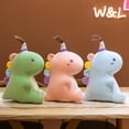 thumbnail image 5 of 22-60CM 10 colores dinosaurio juguetes de peluche súper suaves lindos muñecos de dinosaurio de peluche para niños bebé muñeca de abrazo almohada de sueño decoración del hogar, 5 of 5