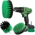 thumbnail image 2 of Juego de cepillos, juego de accesorios, paquete de 5, juego de limpieza de fregador eléctrico multiusos para lechada, azulejos, fregaderos (verde) (taladro no incluido), 2 of 5