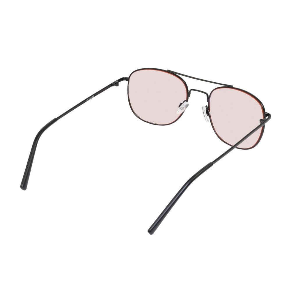 Aray Black Gunmetal Night Driving Glasses Sunglasses in Rose Lens for Adults