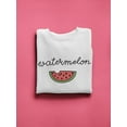 thumbnail image 3 of Watermelon Bite Sweatshirt Women -Image by Shutterstock, Female 3X-Large, 3 of 4