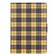 thumbnail image 6 of Mantto for Lenovo Tab P11 11" TB-J606F TB-J606X Case Shockproof TPU Back Shell Grid Pattern Leather Flip Stand Case Full Body Protection Cover, Yellow, 6 of 8