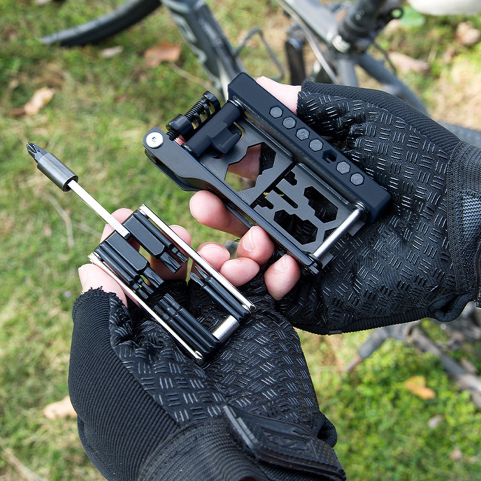 Bicycles Maintenance Multitool 38 in 1 Bikes Repair Wrench Pocket Multifunctional Steel Bicycles Toolset Folding Wrench