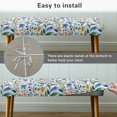 thumbnail image 6 of Uourmeti Polyester Spandex Bench Covers for Bedroom Home, Anti Dust Full Elastic Wrap Dining Bench Covers, Flowers, 6 of 9