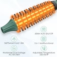 thumbnail image 4 of Professional 1/2 Inch Mini Thermal Round Brush for Short Hair and Bangs,Small Heated Volume Styling Brush with 12 Adjustable Temperature Settings,Ceramic Tourmaline Precision Styler for Men and Women, 4 of 7