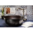 thumbnail image 2 of 10.5" Handmade Hammered 100% Solid Copper Kitchen & Bathroom Vessel Sink Bowl – Countertop Basin for Vanity & Powder Room | Eco-Friendly Rustic Copper Sink, 2 of 10