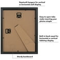 thumbnail image 7 of Americanflat 8.5x11 Picture Frame with Shatter-Resistant Glass Soho Collection Gallery Style Deep Molding - Black, 7 of 7