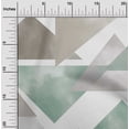 thumbnail image 2 of oneOone Viscose Jersey Dusty Green Fabric Geometrical Craft Projects Decor Fabric Printed By The Yard 60 Inch Wide, 2 of 4