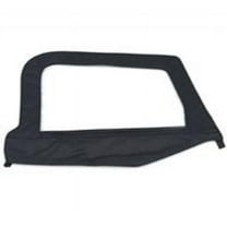 Smittybilt 1997-2006 Fits Jeep Wrangler TJ Soft Top Door Skin With Frame Passenger Side Black Diamond 79535